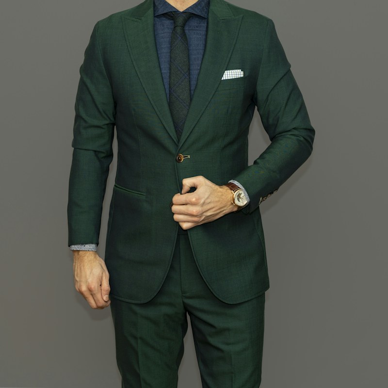 Terno verde inglés