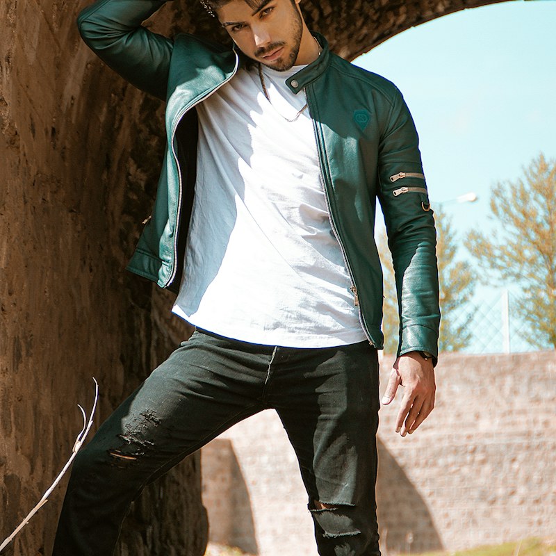 Bomber verde botella