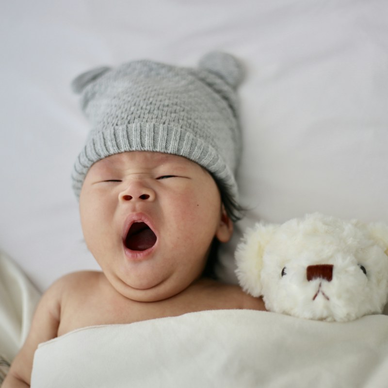 Gorro tejido de bebé