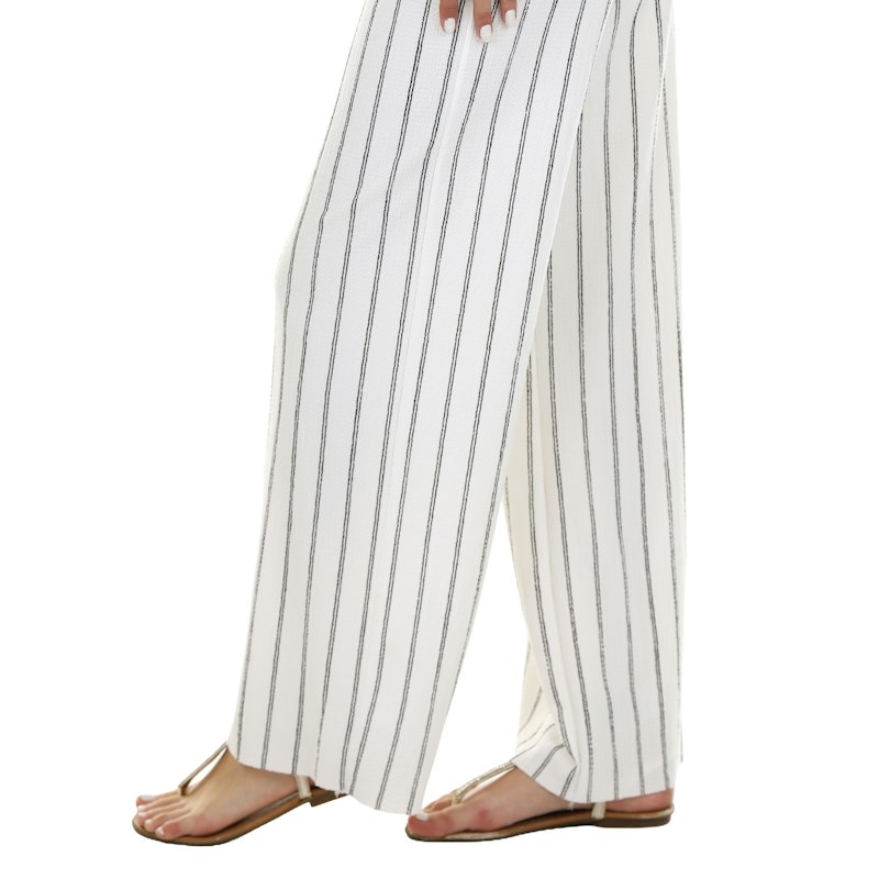 Pantalón palazzo a rayas