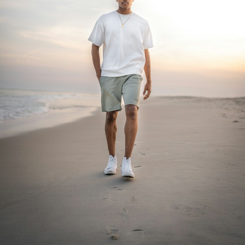 Short chino verde menta