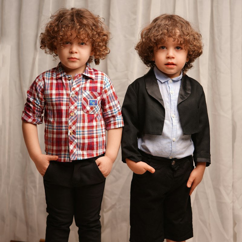 Camisa a cuadros niño
